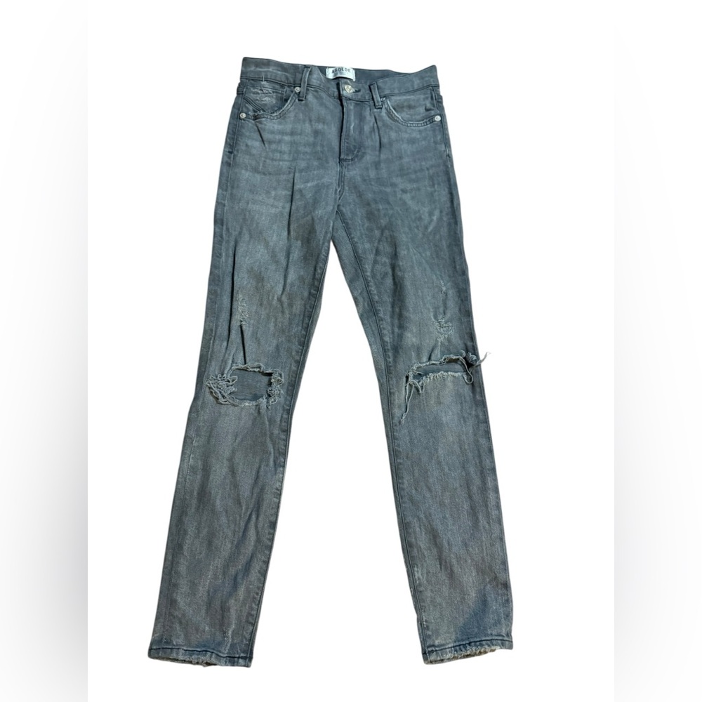 Agolde Sophie Crop High Rise Skinny in Maverick Sz 24 Y2K Streetwear 90s Grunge